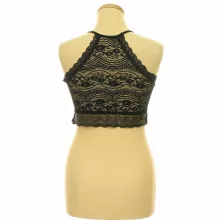 BodyFlirt fekete csipke top