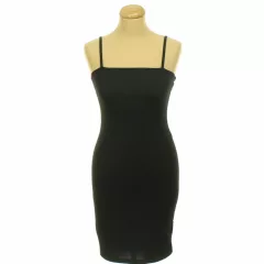 Shein fekete bordázott ruha