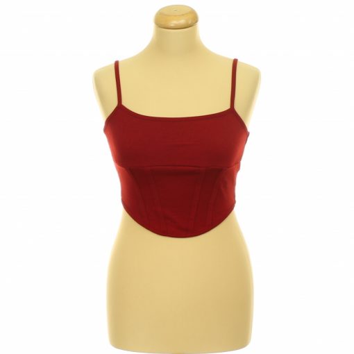Shein bordó top