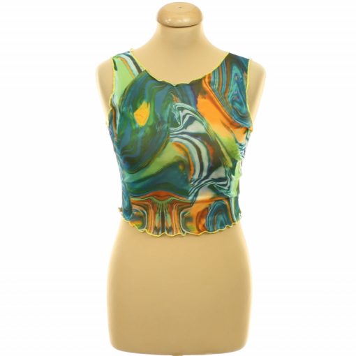 Shein mintás necc top