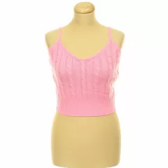 Shein rózsaszín kötött top