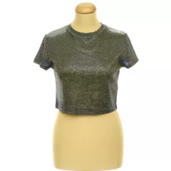 New Look aranycsillámos kék top