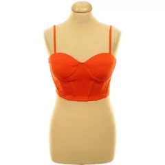 Shein narancssárga corset top