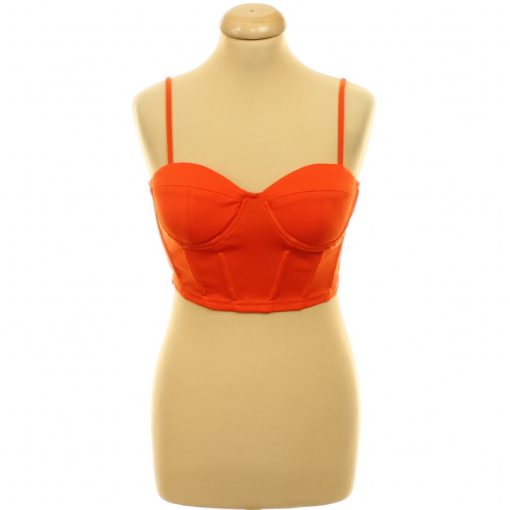 Shein narancssárga corset top