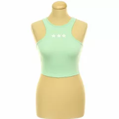 Primark hímzett zöld top