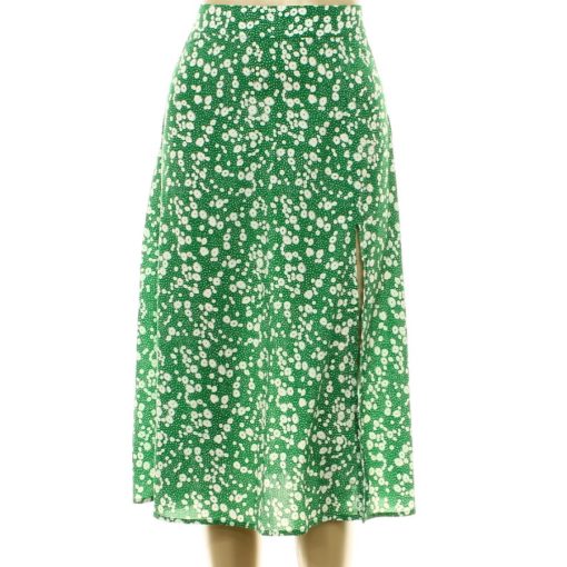 Shein mintás zöld szoknya