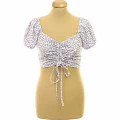 Primark virágmintás lila top