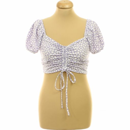 Primark virágmintás lila top