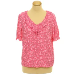 Marks&Spencer mintás pink blúz