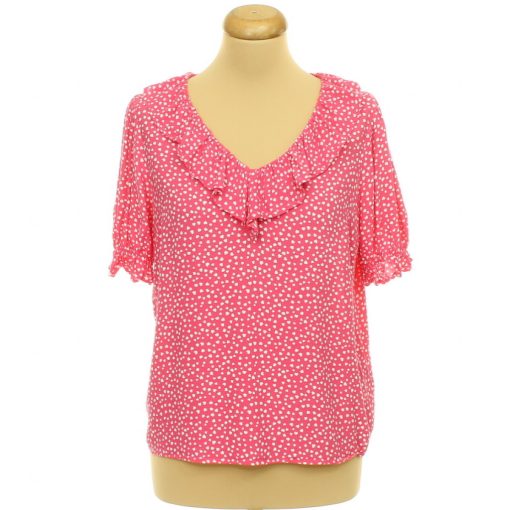 Marks&Spencer mintás pink blúz