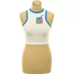Primark mintás fehér top