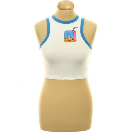 Primark mintás fehér top