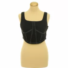 DenimCo fekete farmer top