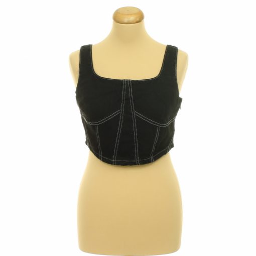 DenimCo fekete farmer top