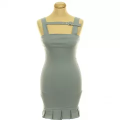 Boohoo szürke sztreccs ruha