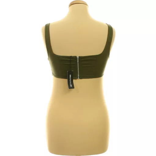Pretty Little Thing khakizöld corset top