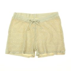 Infinity bézs horgolt csipke rövidnadrág