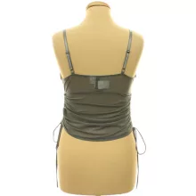 Divided ráncolt necc top