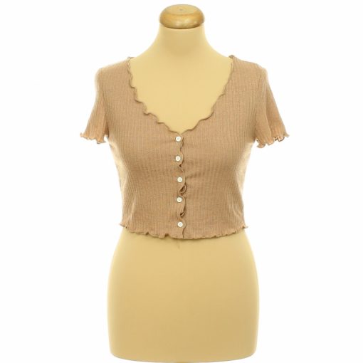 Shein barna kötött top