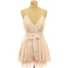 Simplee kockás fodros overál