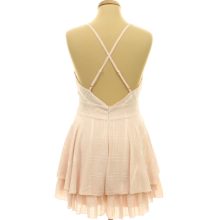 Simplee kockás fodros overál