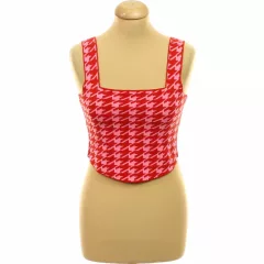 Primark tyúklábmintás kötött top
