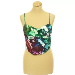 Pretty Little Thing mintás corset top