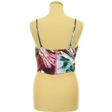 Pretty Little Thing mintás corset top