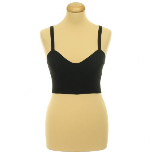 Stradivarius fekete kötött top