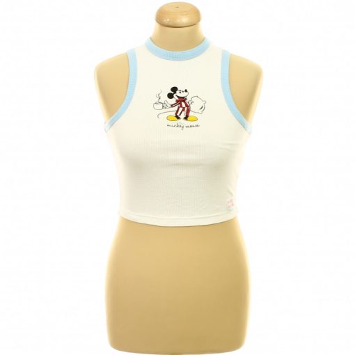 Mickey egeres fehér top