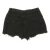 Primark szaggatott fekete farmer short