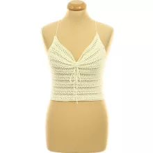 Shein krémszínű kötött top