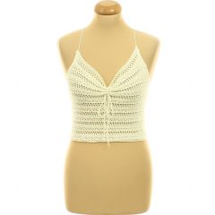 Shein krémszínű kötött top