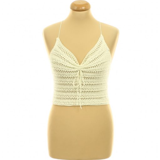 Shein krémszínű kötött top