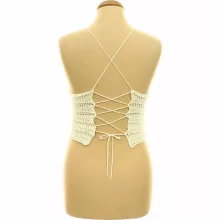 Shein krémszínű kötött top