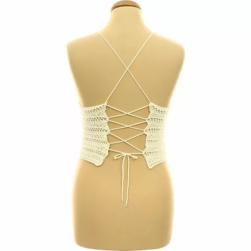 Shein krémszínű kötött top