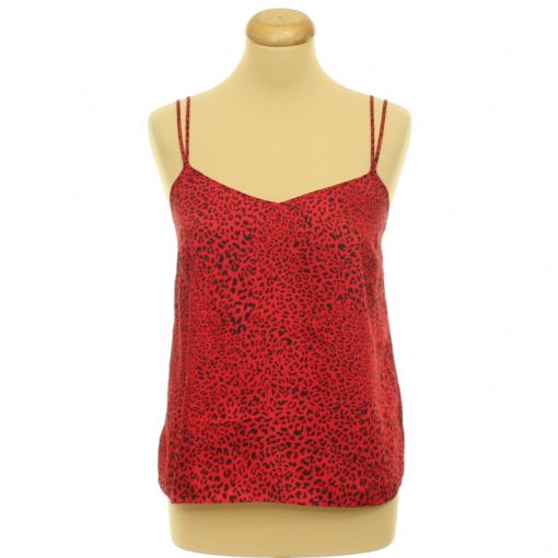 River Island mintás piros felső