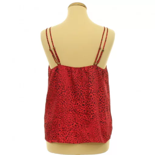 River Island mintás piros felső