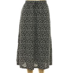 Hailys virágmintás fekete szoknya