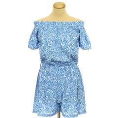 Boohoo mintás kék overál