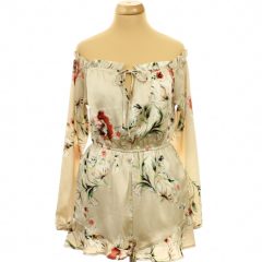 In the Style virágmintás szatén overál