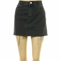 DenimCo. fekete farmer szoknya