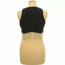 Shein strasszköve fekete top