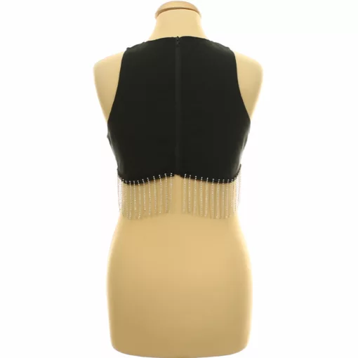 Shein strasszköve fekete top