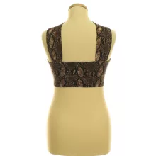 Shein mintás barna top