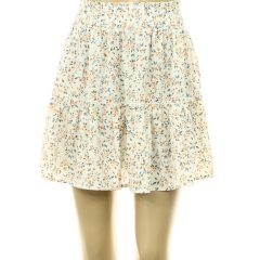 Shein virágmintás fehér szoknya