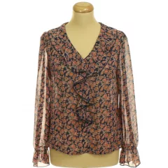 Shein fodros mintás blúz
