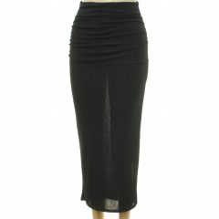New Look ráncolt fekete szoknya
