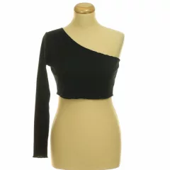 Shein félvállas fekete top