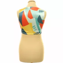 Színes mintás top